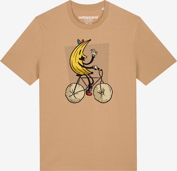 Watapparel Shirt ' Banana Rider ' in Beige: Vorderseite