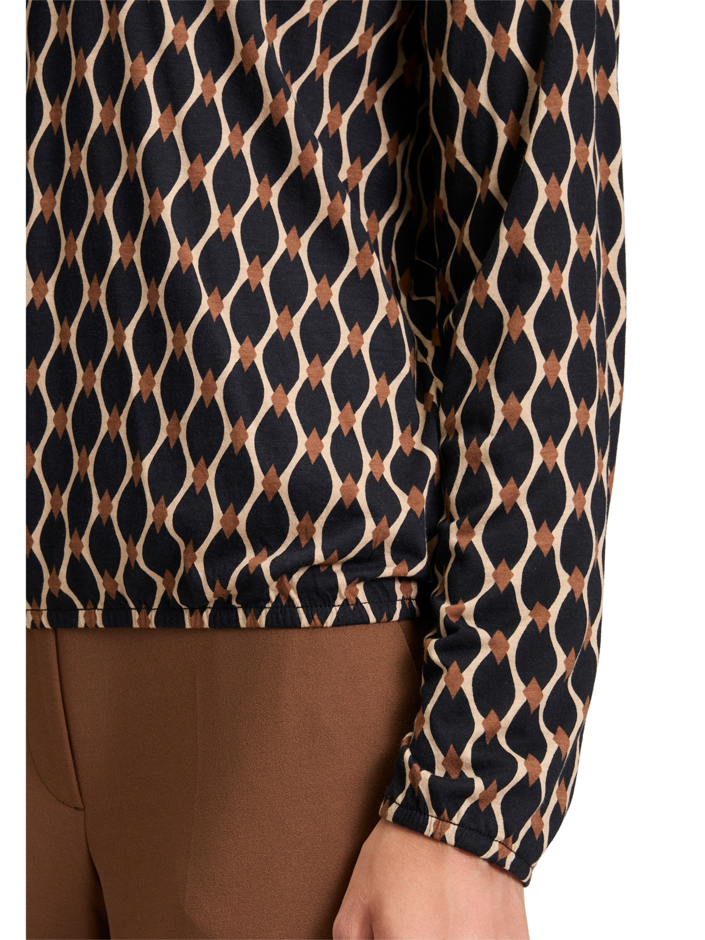Betty Barclay Blusenshirt mit V-Ausschnitt in Schwarz