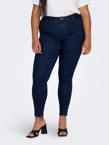 ONLY Carmakoma Skinny Jeans 'Thunder' in Blue: front