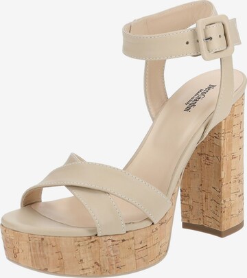 Nero Giardini Sandalen met riem in Beige: voorkant