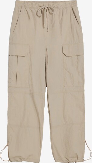 Bershka Pantalon cargo en camel, Vue avec produit