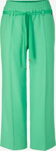 Marc Cain Regular Pleated Pants in Green: front