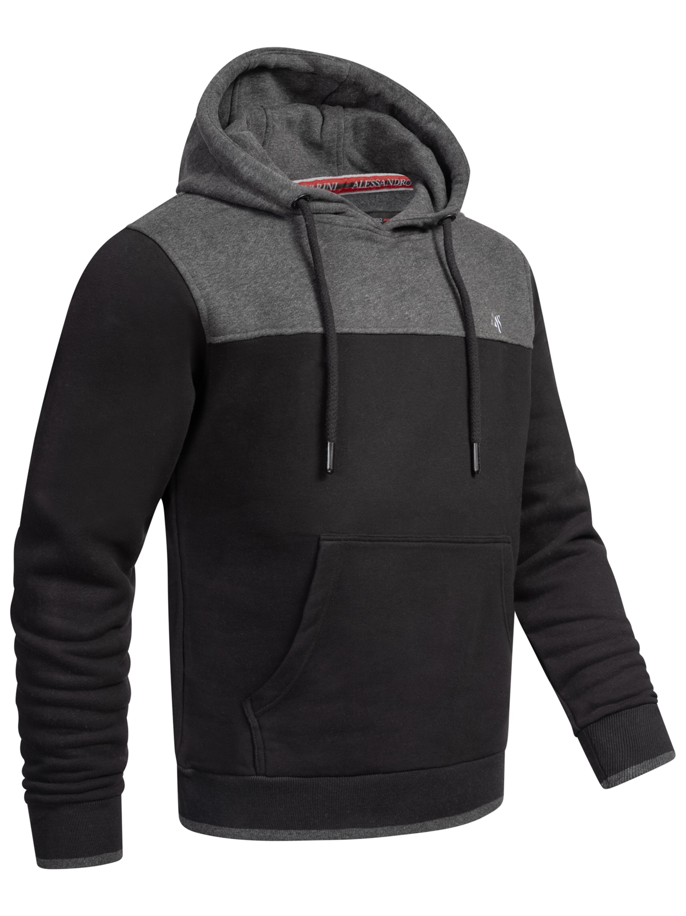 Alessandro Salvarini Sweatshirt 'Duori' in Zwart