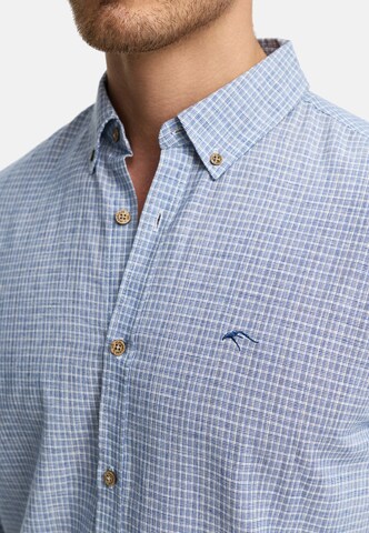 INDICODE JEANS Regular fit Overhemd 'Terra' in Blauw