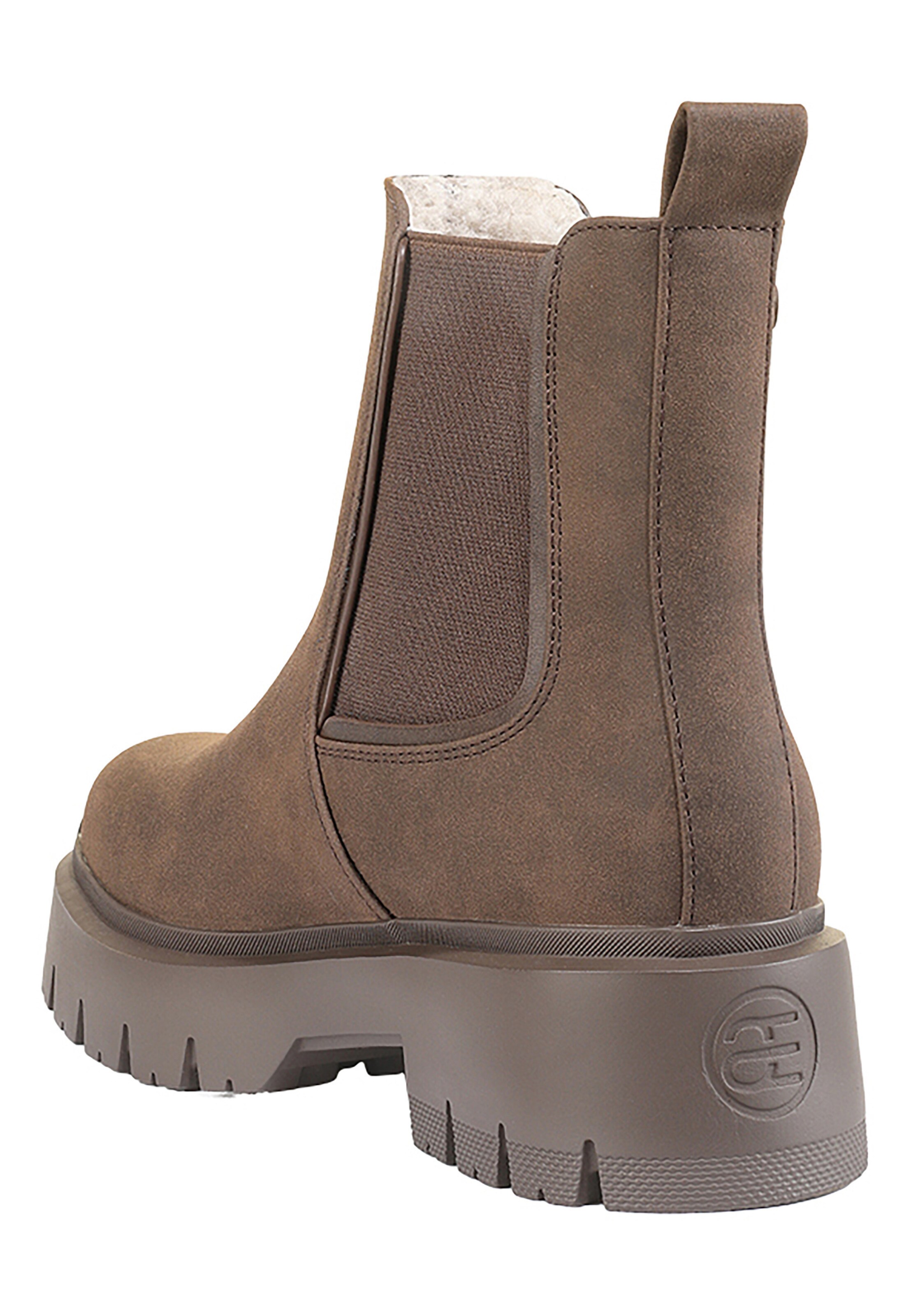 Esprit Shoes Chelsea Boots 'Millie' in Braun