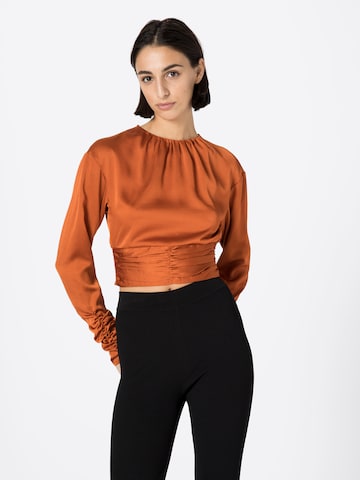 Gina Tricot Blouse 'Jonna' in Bruin: voorkant