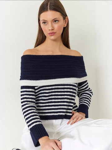 Bianco Lucci Pullover in Blau: Vorderseite