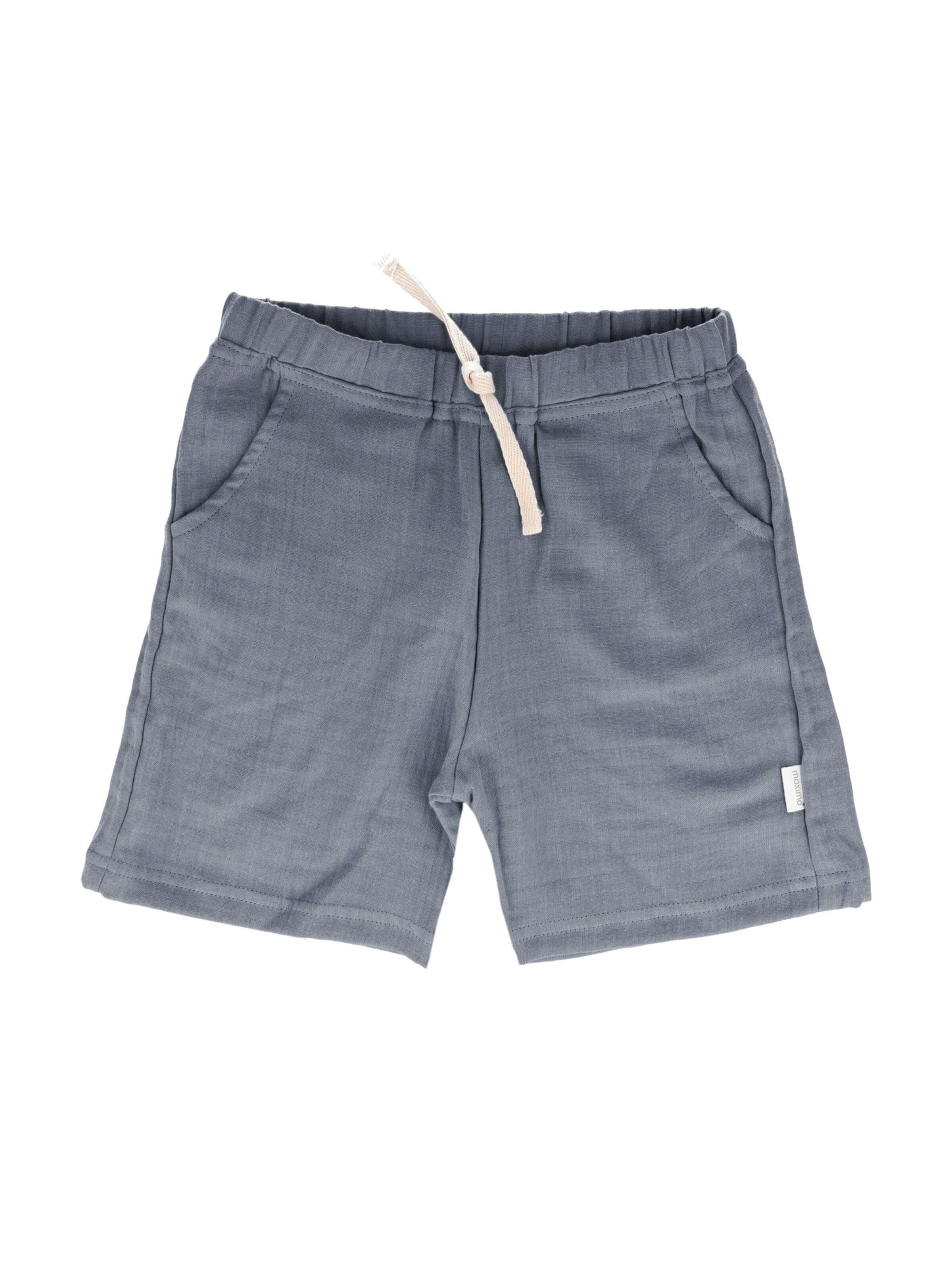 MAXIMO Hose 'GOTS MINI-Shorts,Musselinstoff'‌‌‌ in Blau: Vorderseite