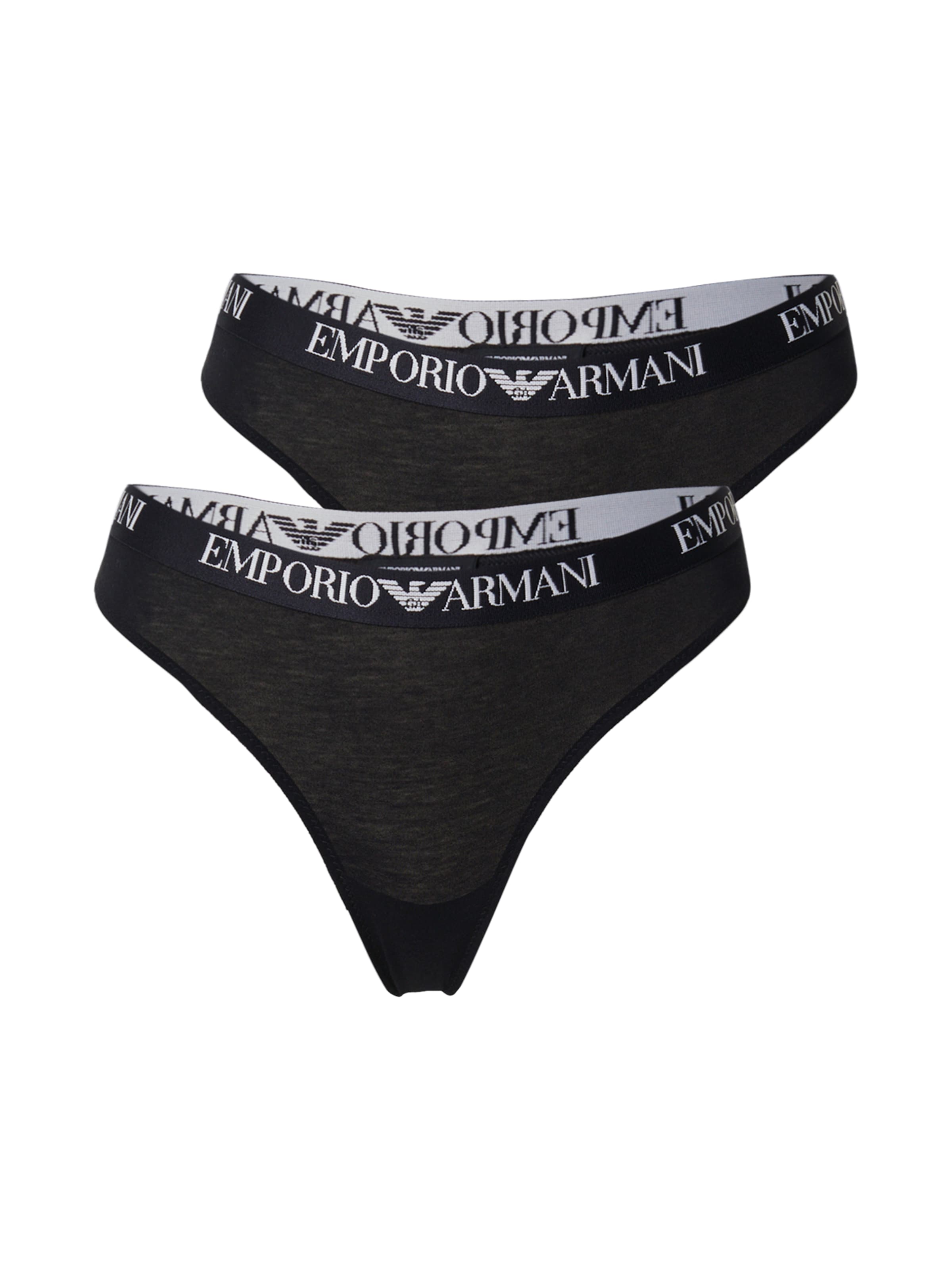 Emporio Armani String i svart: framsida