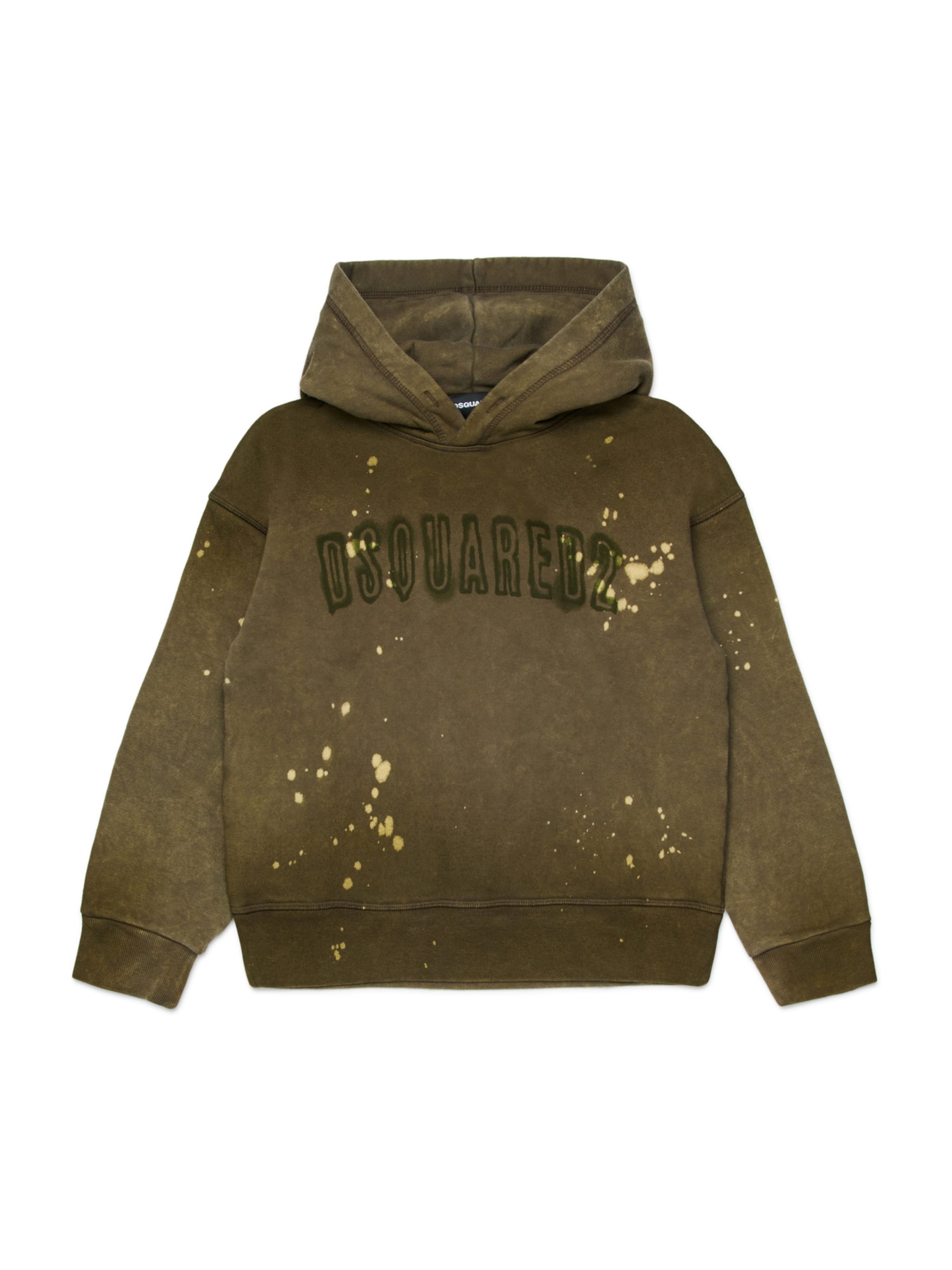 DSQUARED2 Μπλούζα φούτερ σε πράσινο: μπροστά