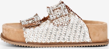 CAFè NOIR Sandals in Beige: front