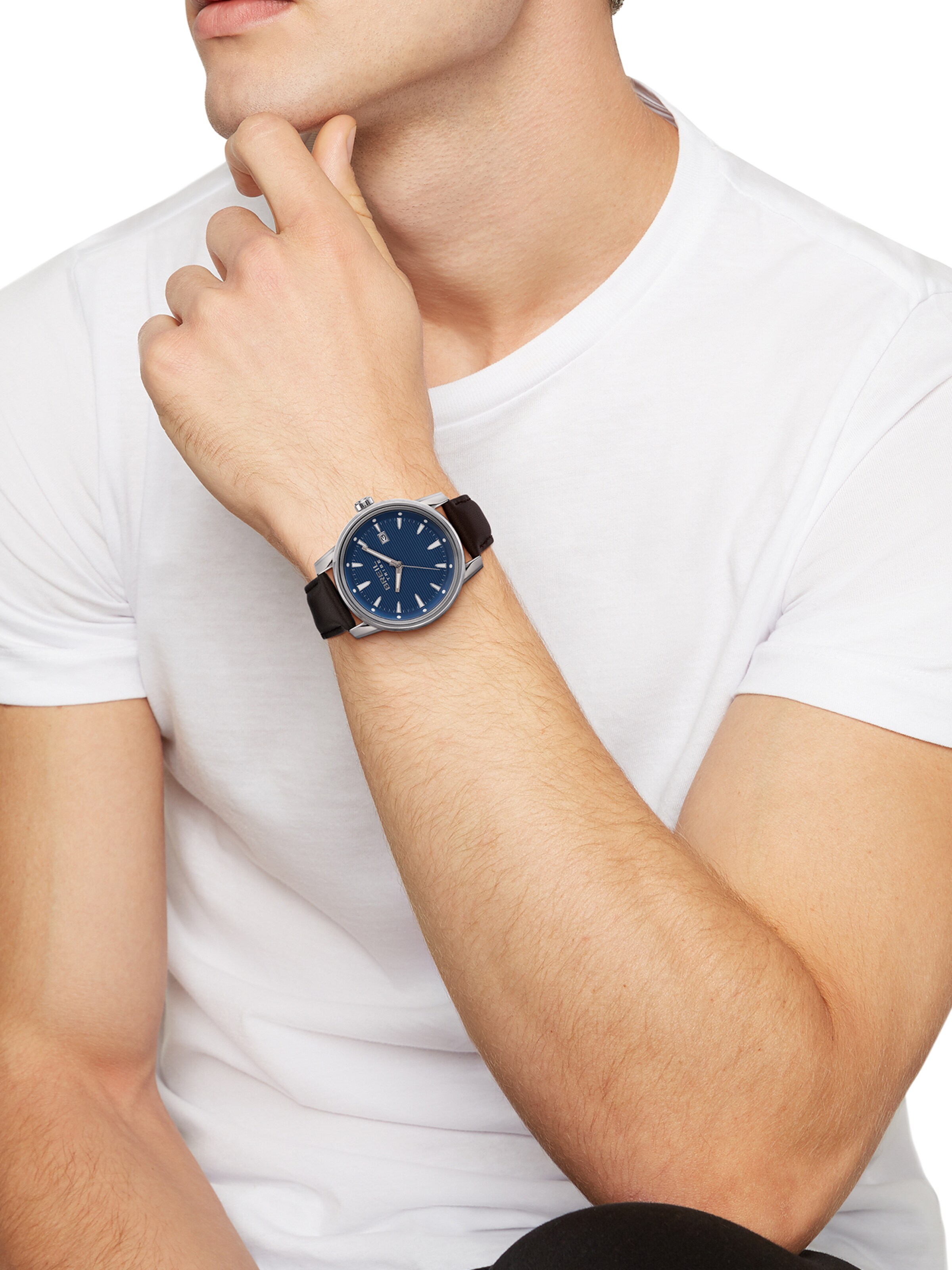 Breil Analog Watch 'Caliber' in Brown: front