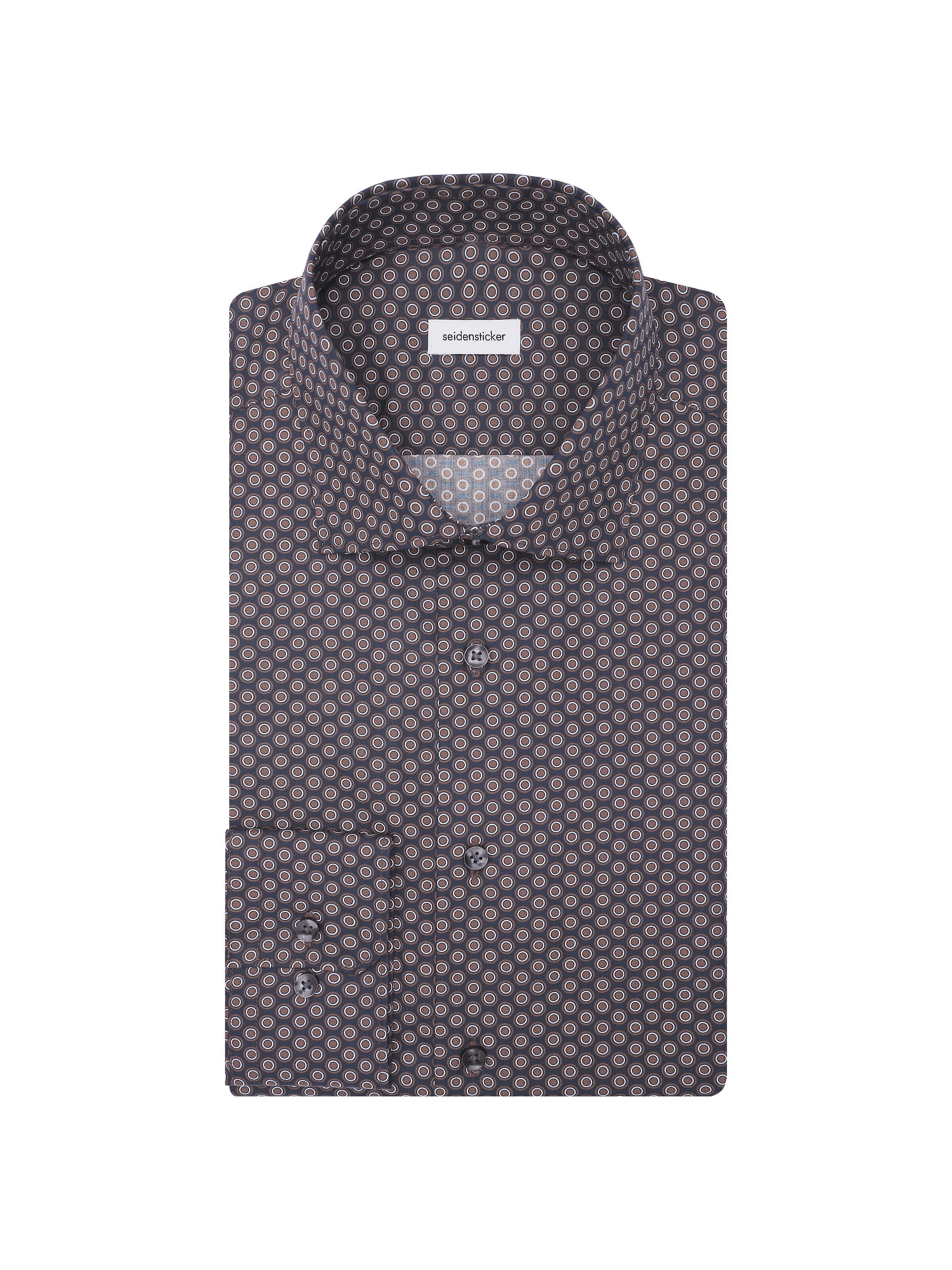 Coupe slim Chemise business 'Schwarze Rose' SEIDENSTICKER en bleu