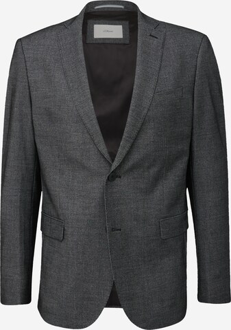 Coupe slim Veste de costume 'Opure' s.Oliver en gris : devant