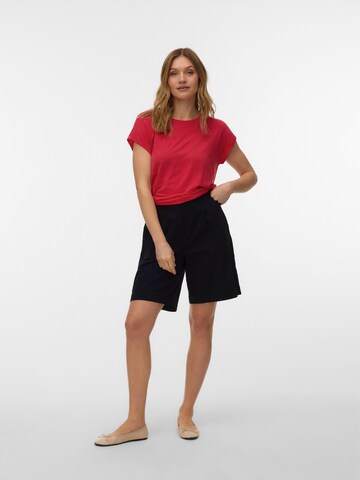 VERO MODA Majica 'VMAVA' | rdeča barva