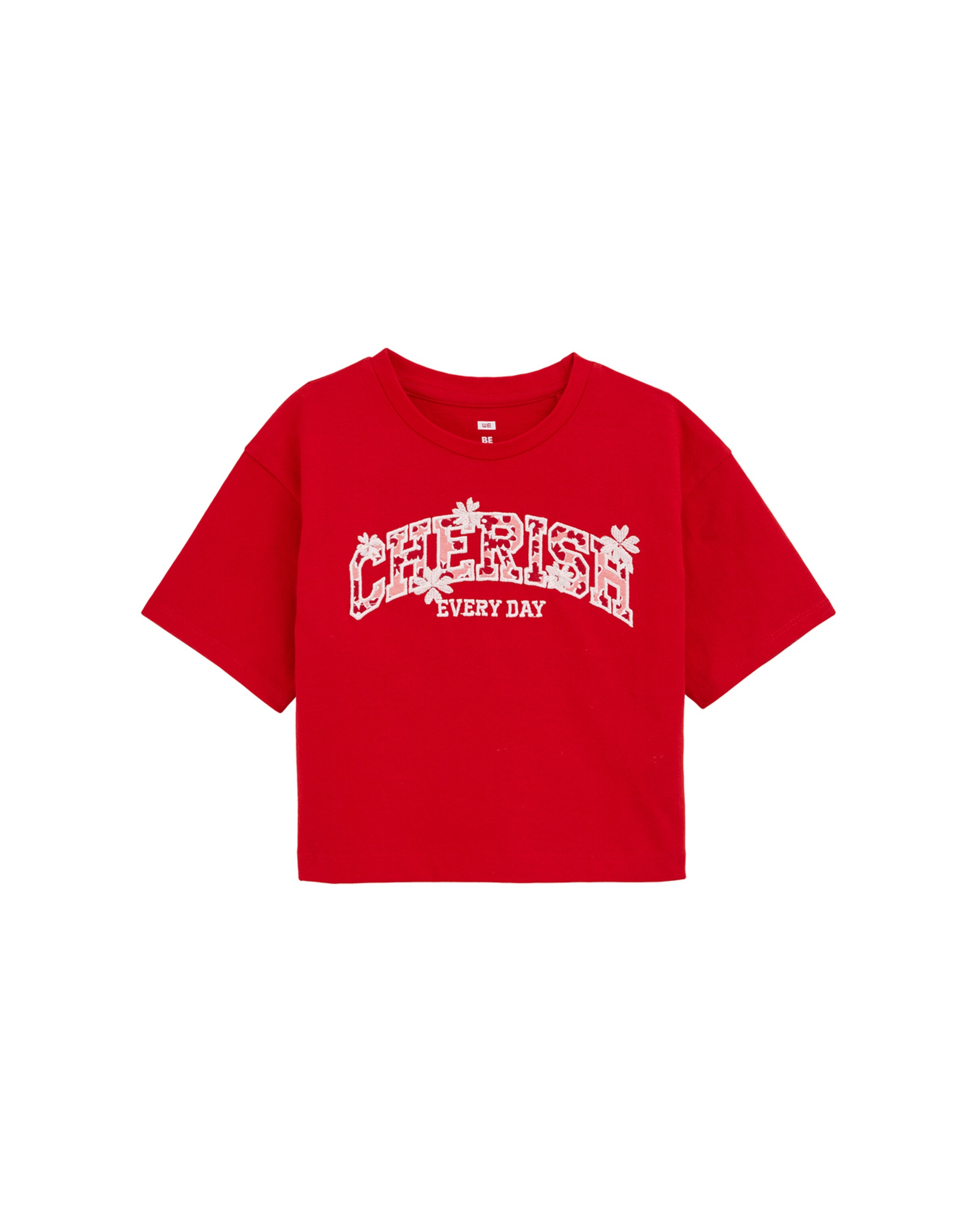 Maglietta di WE Fashion in rosso: frontale