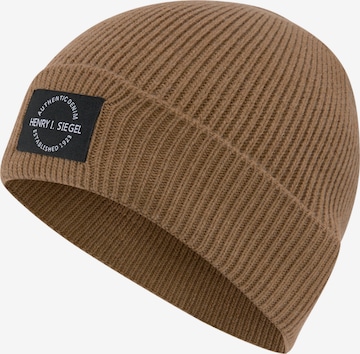 H.I.S Beanie in Brown: front