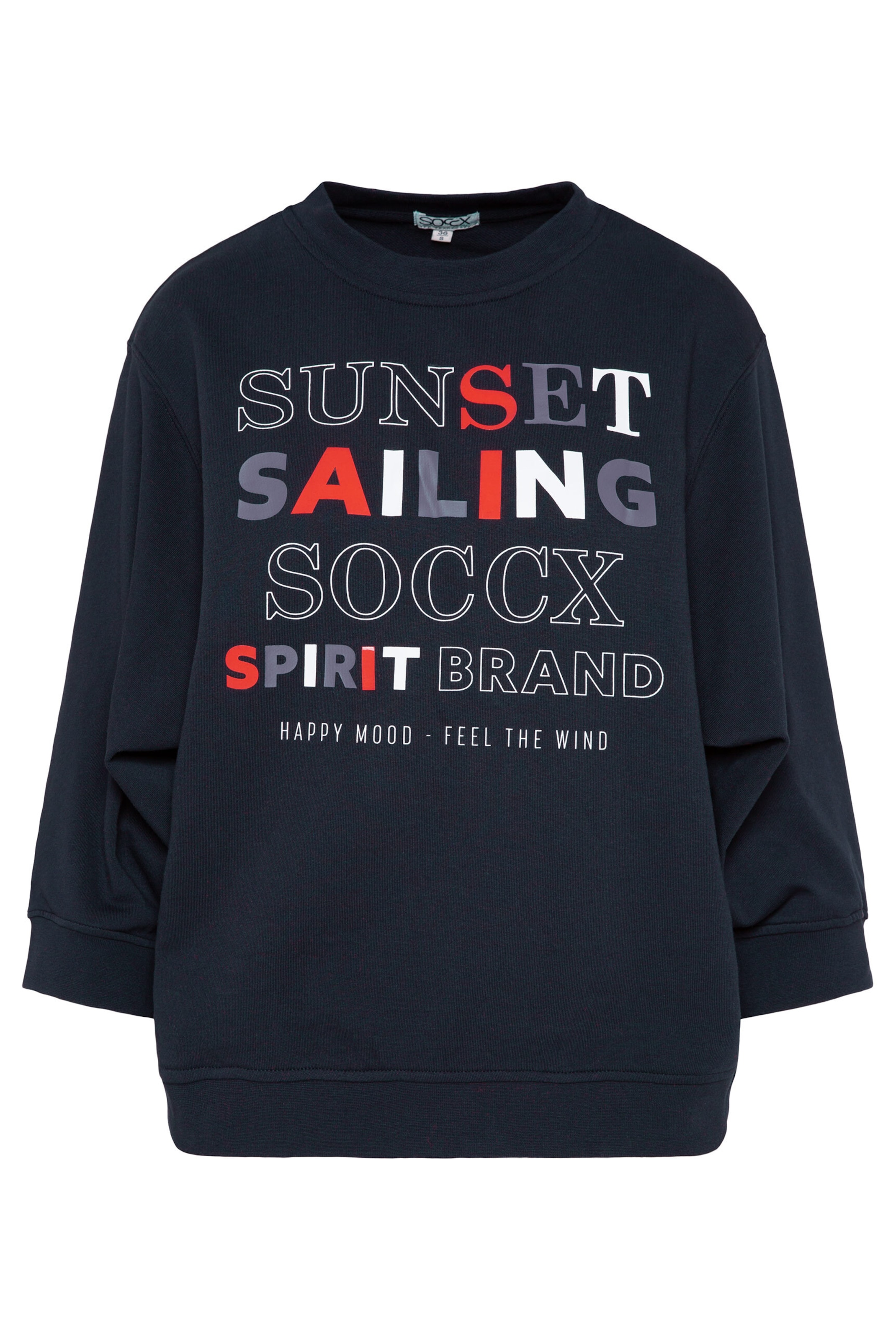 Soccx Sweatshirt in Blue: front