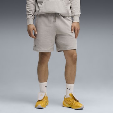 PUMA Regular Shorts 'PUMA x SONIC THE HEDGEHOG' in Grau: Vorderseite