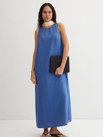 SILK & CASHMERE Dress in Blue