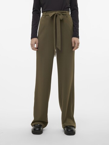VERO MODA Wide Leg Bukser i grøn: forside