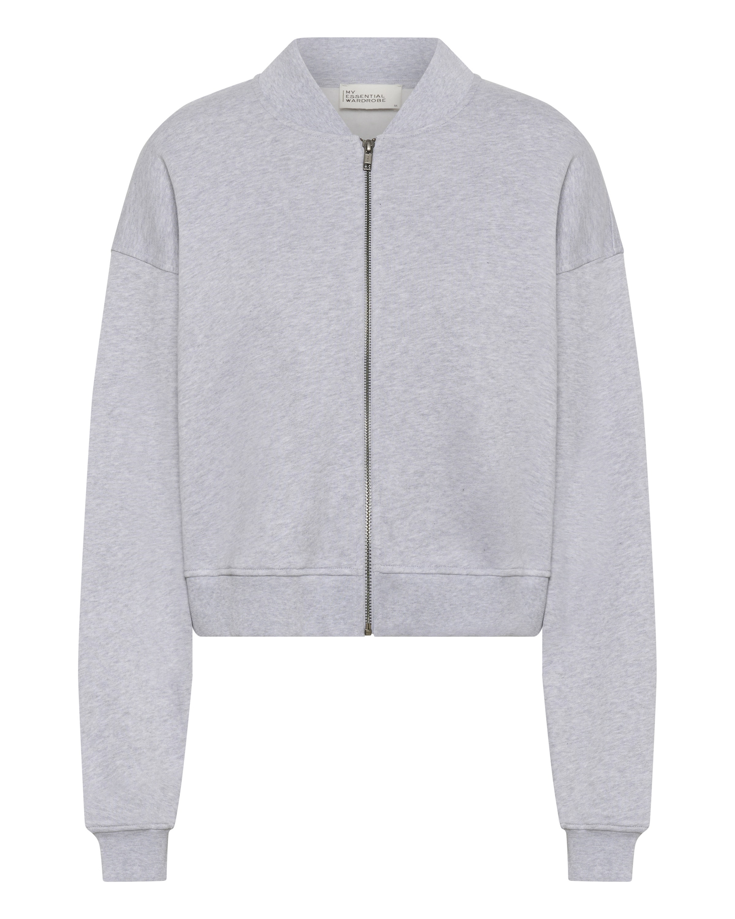 My Essential Wardrobe Zip-Up Hoodie 'MWMeta' in mottled grey, Item view