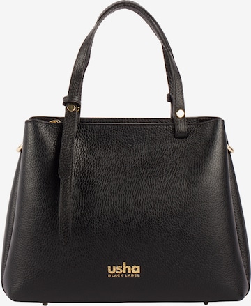 usha BLACK LABEL Handtasche 'Nowles' in Schwarz: predná strana