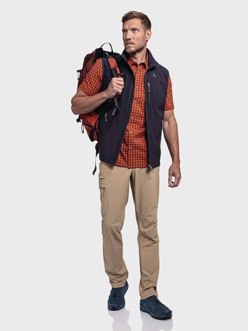 Schöffel Regular fit Athletic button up shirt 'Trattberg' in Red