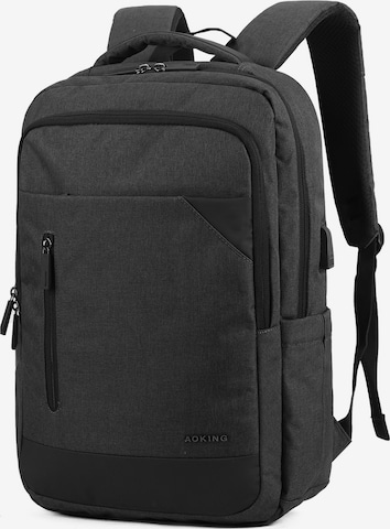 Aoking Backpack in Grey: front