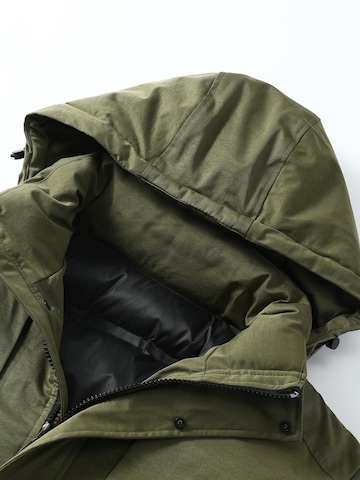ALLTHEMEN Winter Coat 'Eishauch' in Green