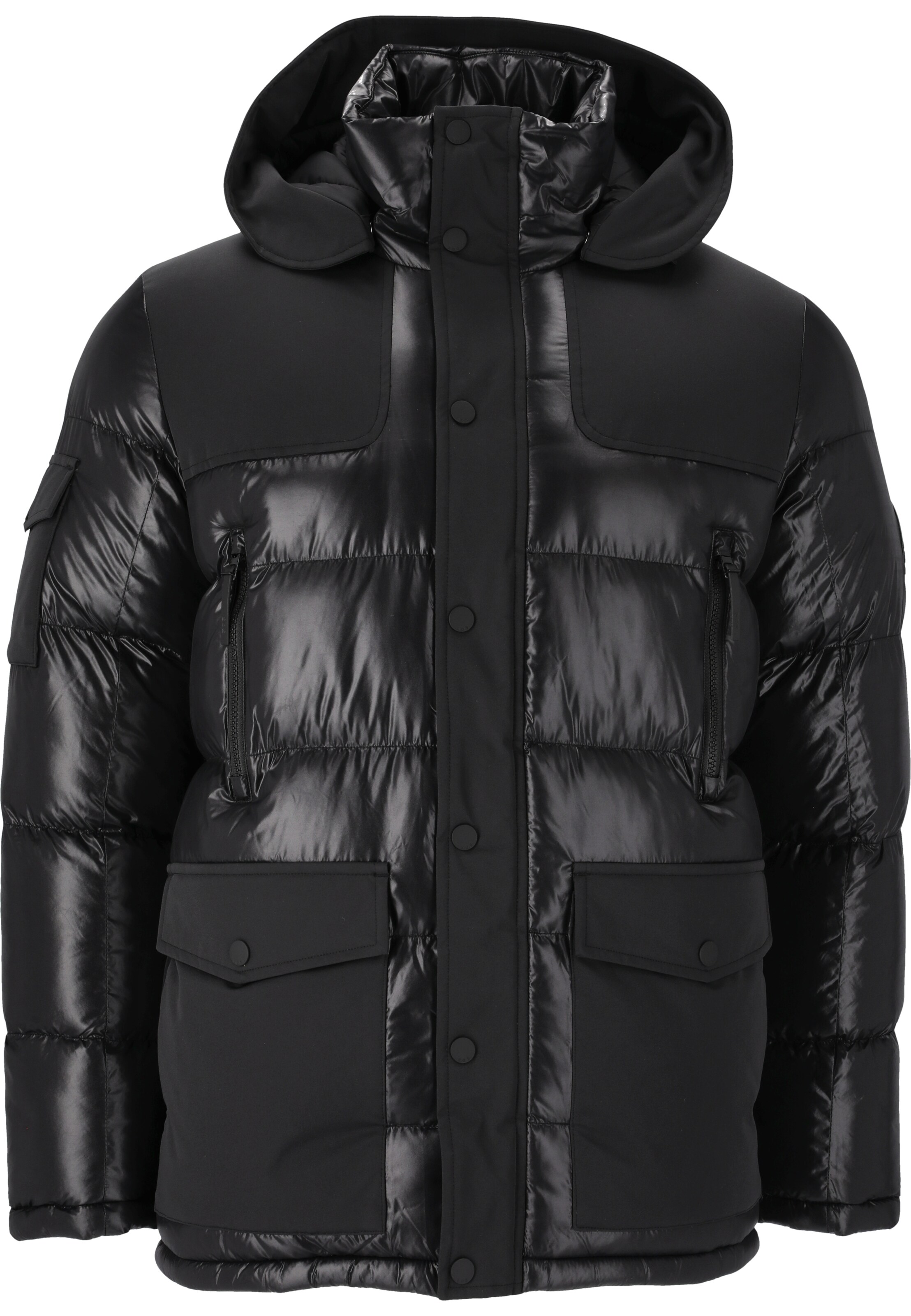 SOS Winter Jacket in Black: front