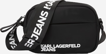 KARL LAGERFELD JEANSTorba preko ramena 'ESSENTIAL' - crna boja: prednji dio