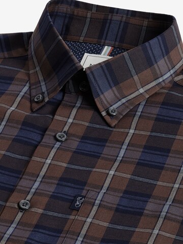 Next Regular fit Button Up Shirt in Brown