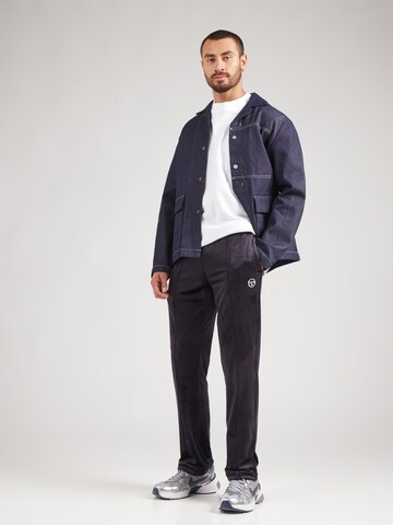 Sergio Tacchini Regular Trousers with creases in Black