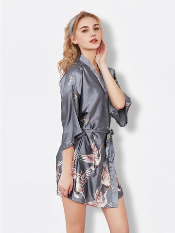 Vivi Idee Dressing Gown 'Nachthemd' in Grey