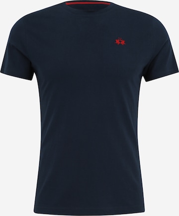 La Martina - Camisa em azul: frente