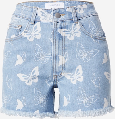 florence by mills exclusive for ABOUT YOU Jeans 'High Tide' i lyseblå / hvid, Produktvisning