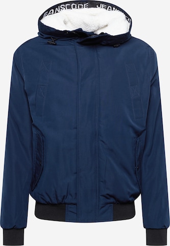 INDICODE JEANS Prehodna jakna 'Doyle' | modra barva: sprednja stran