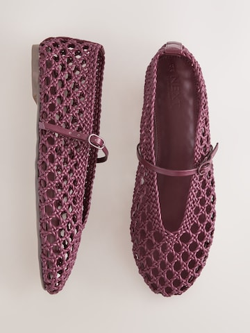 raudona Next Balerinos su dirželiais 'Forever Comfort'