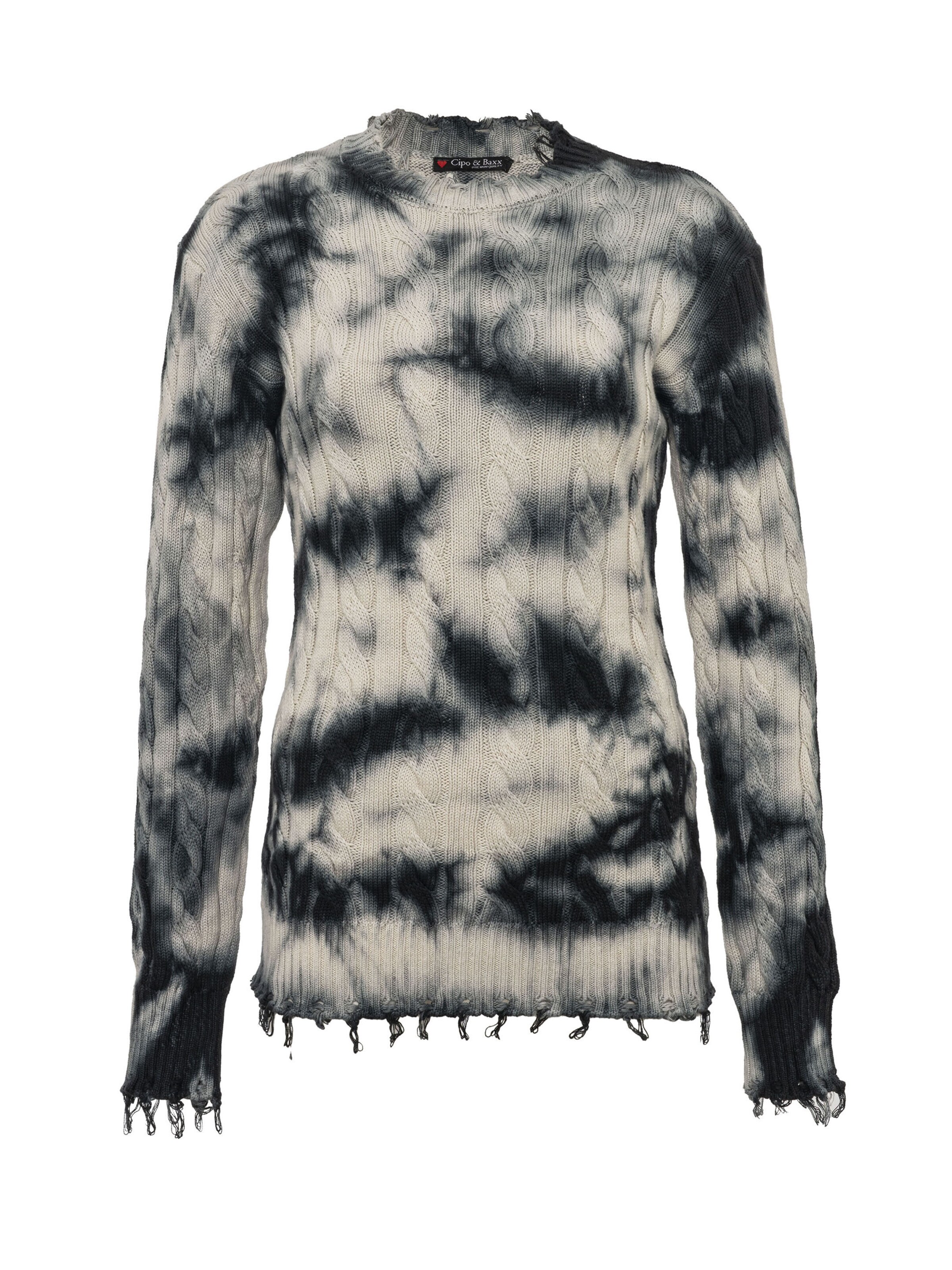 CIPO & BAXX Sweater in Grey: front