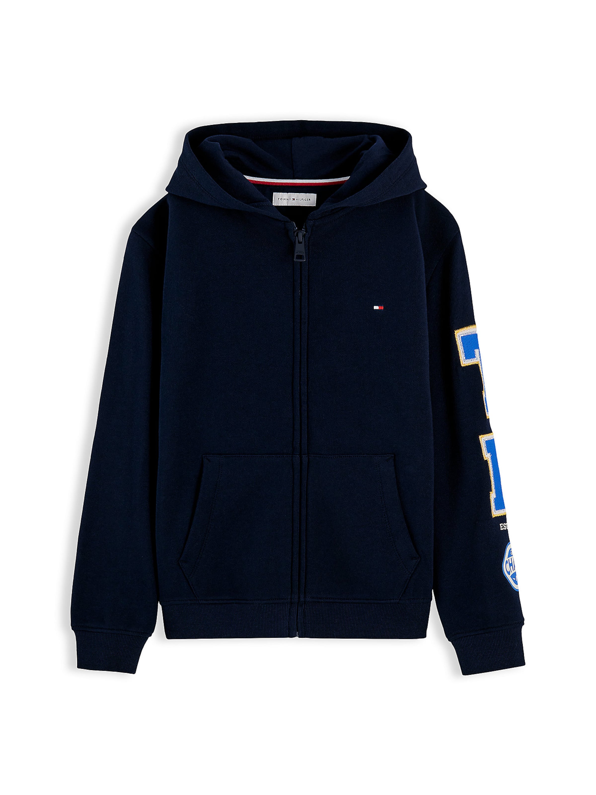 Giacca di felpa di TOMMY HILFIGER in blu: frontale