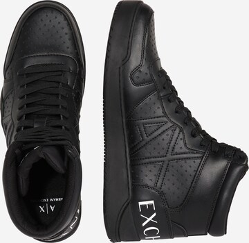 ARMANI EXCHANGE High-Top Sneakers in Black