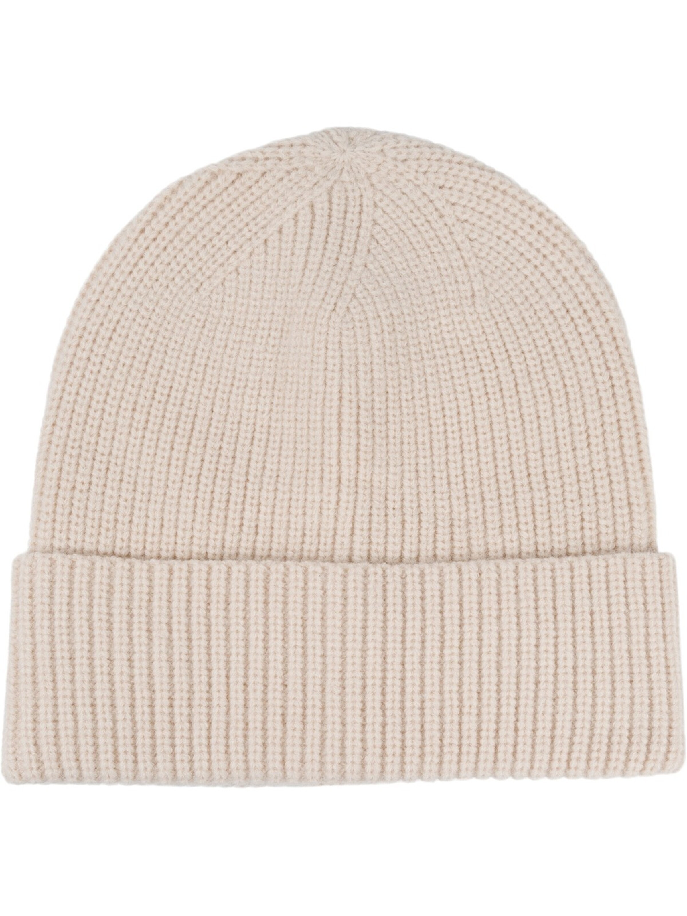 styleBREAKER Mütze 'Feinstrick Beanie Mütze mit Krempe'‌ in 54-64 in beige, Produktansicht