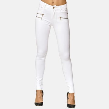 Jeans di Elara in bianco: frontale