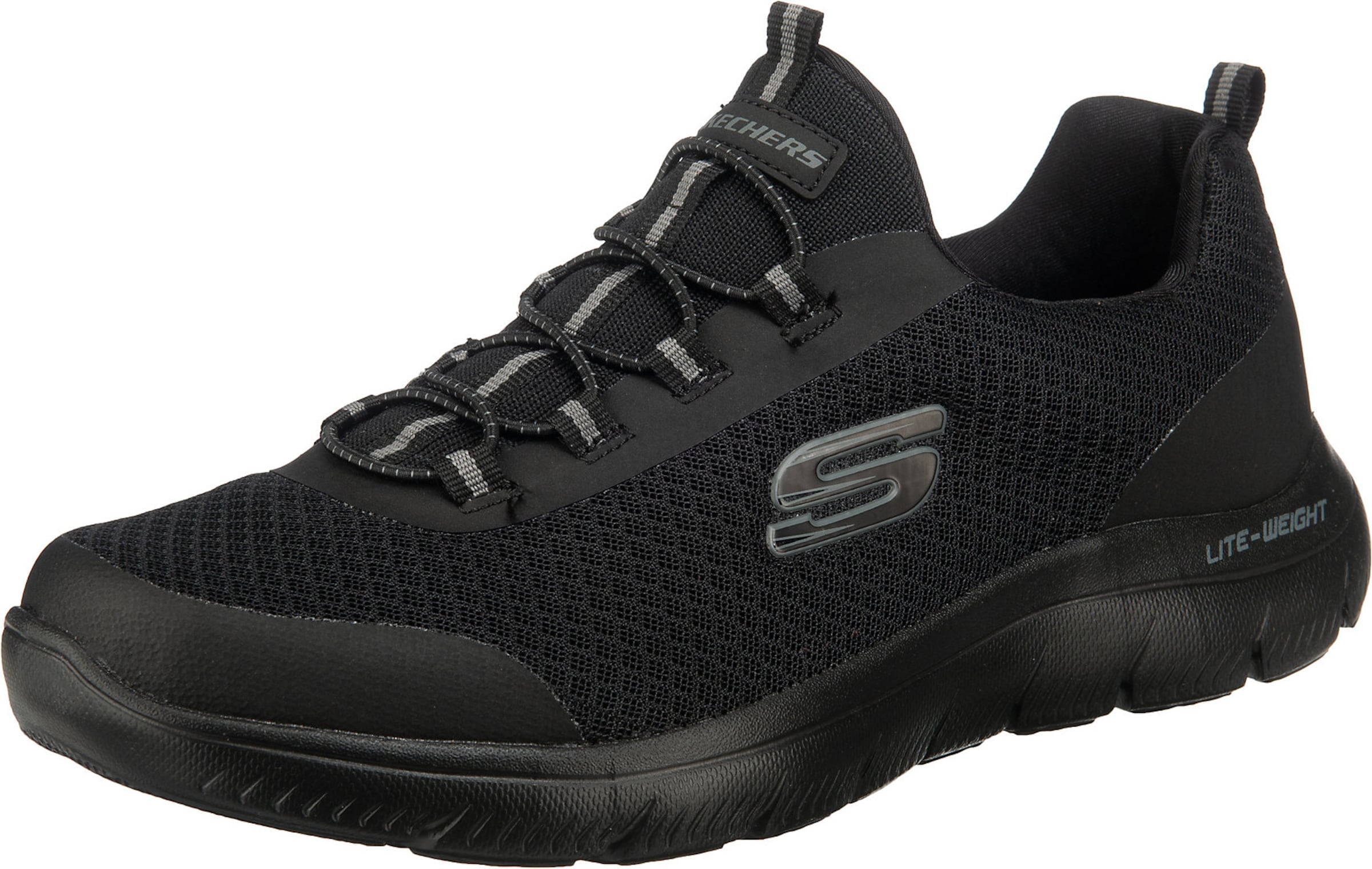Sneaker bassa 'Summits' di SKECHERS in nero: frontale