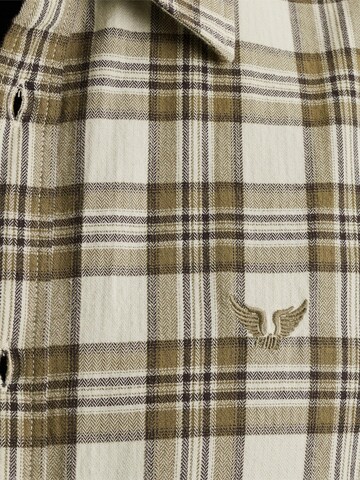 PME Legend Regular fit Skjorta 'Shirt with check pattern' i beige