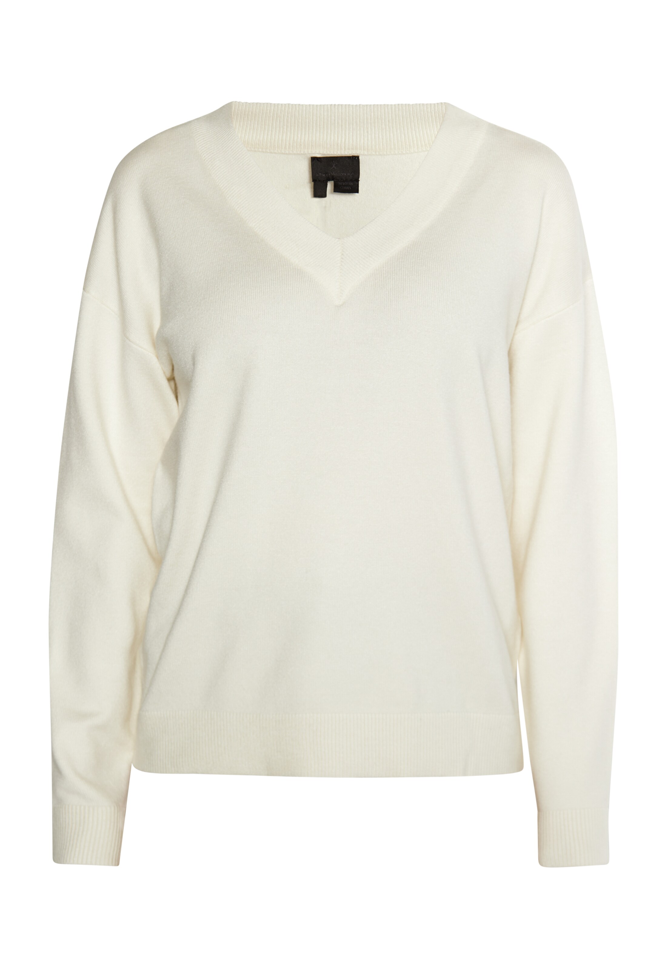 DreiMaster Klassik Πουλόβερ 'Baradello' σε λευκό: μπροστά