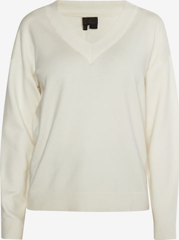 DreiMaster Klassik Sweater 'Baradello' in White: front