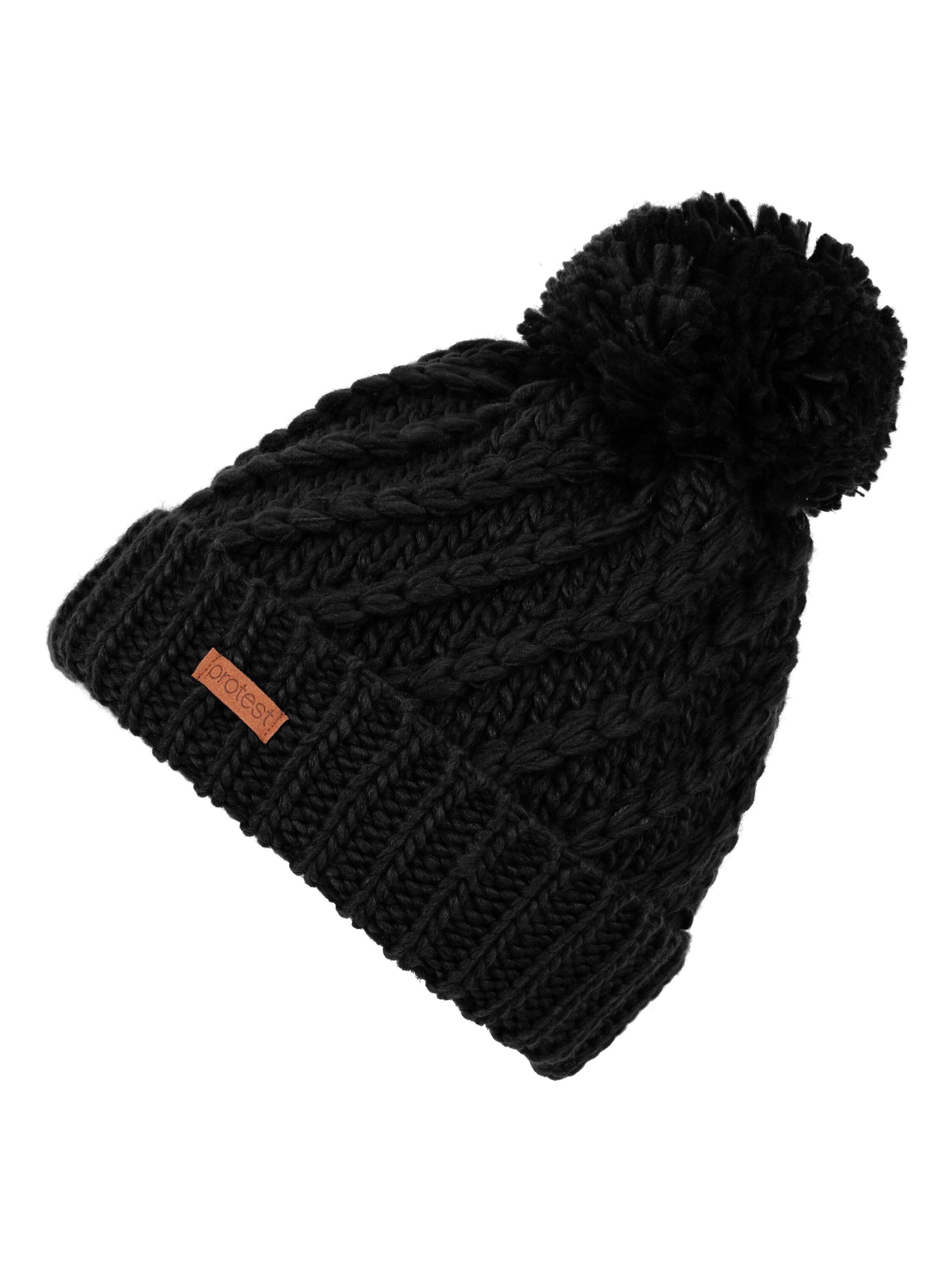 PROTEST Mütze 'PRTPAISLEY 23'‌‌‌ in Schwarz: Vorderseite