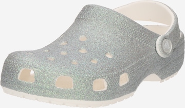 Calzatura aperta 'Classic Iridescent' di Crocs in bianco: frontale
